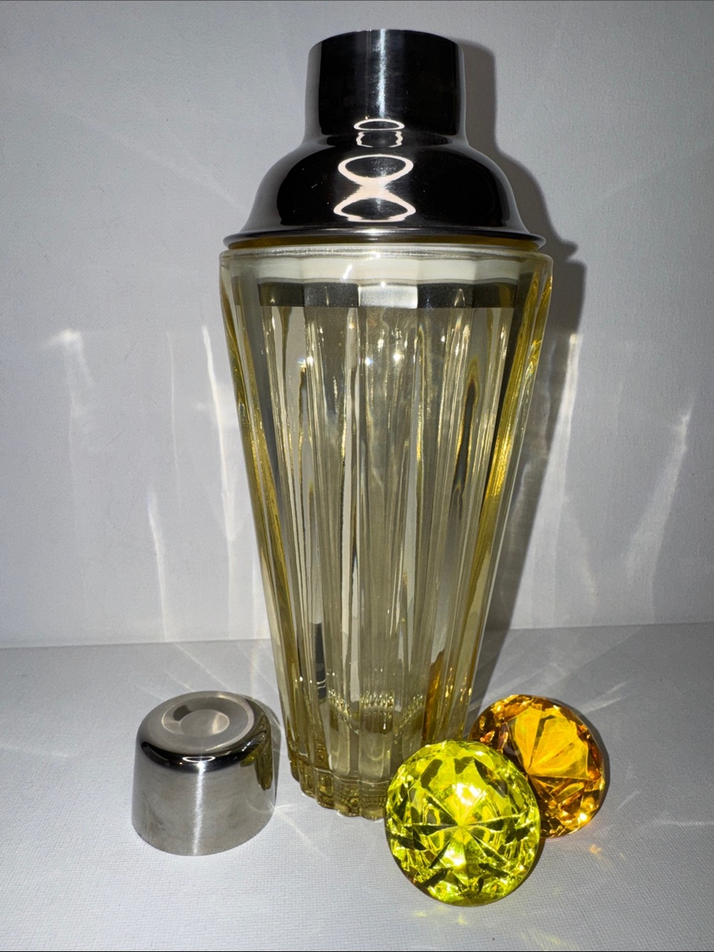 Final Touch Glass Stainless Steel Cocktail Shaker